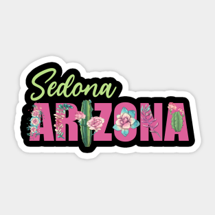 Women's Sedona Arizona Beautiful Succulent Cactus Desert Sticker